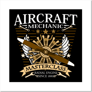 Screwdriver - Aircraft Mechatronics Engineer Radial Engine Mechanic Posters and Art